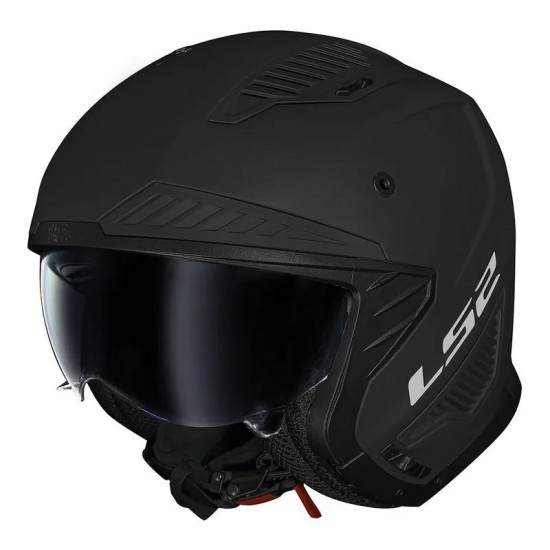 CAPACETE LS2 OF606 DRIFTER PRETO FOSCO 4 EM 1